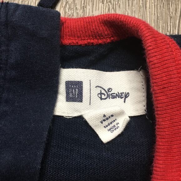 Gap Disney Toddler Girl Sweater Dress Minnie Mouse Stripes Long Sleeve Navy 4T - Picture 2 of 6